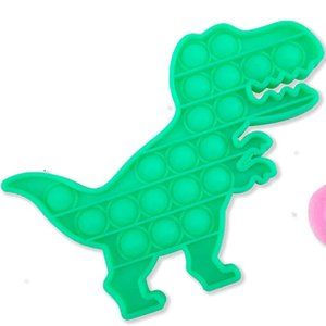 Kipp Brothers Fidget Fun Pop Push Pop Bubble Sensory Fidget Toy Green Dinosaur